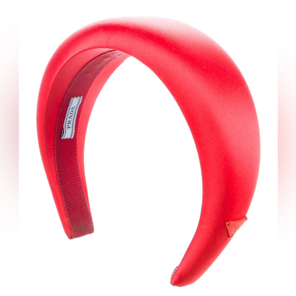 Red Satin Prada headband